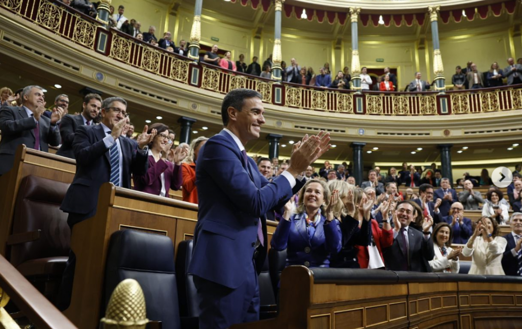 Pedro Sánchez, investido presidente del Gobierno por mayoría absoluta del Congreso